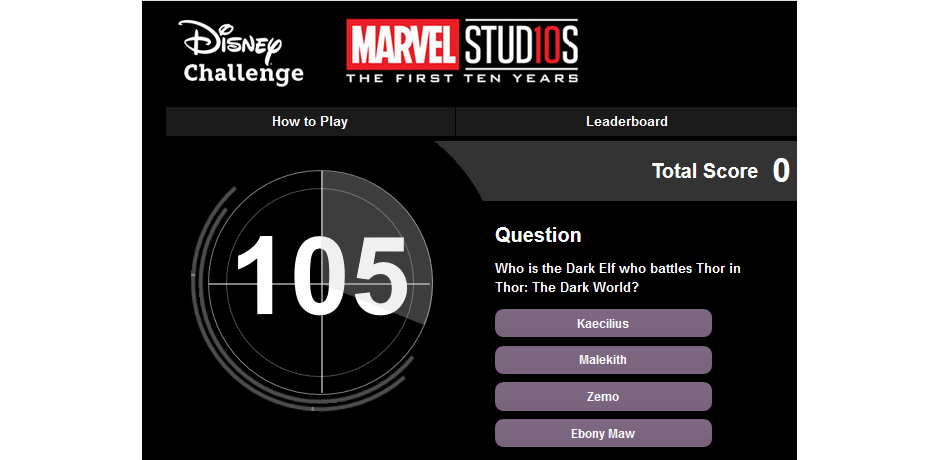 New Marvel Challenge on DMR