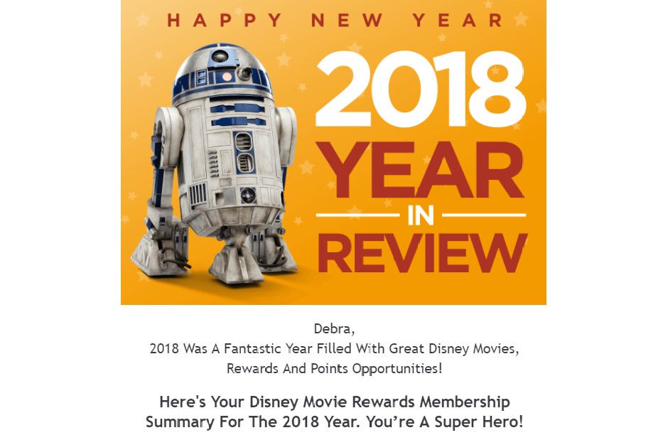 Happy New Year from Disney Movie Rewards