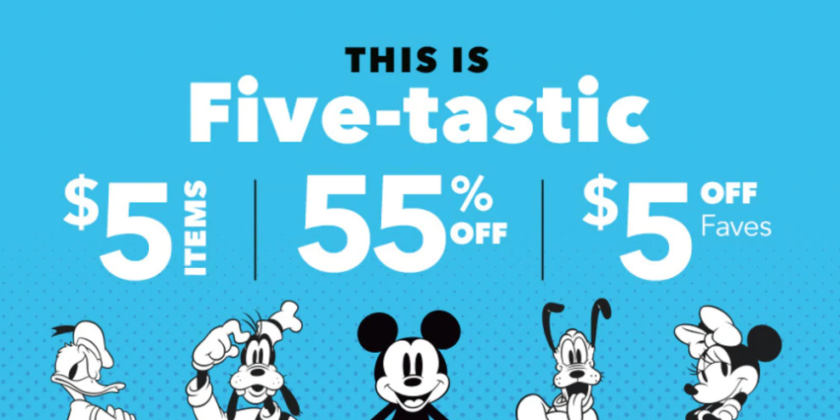 Five-tastic shopDisney Sale