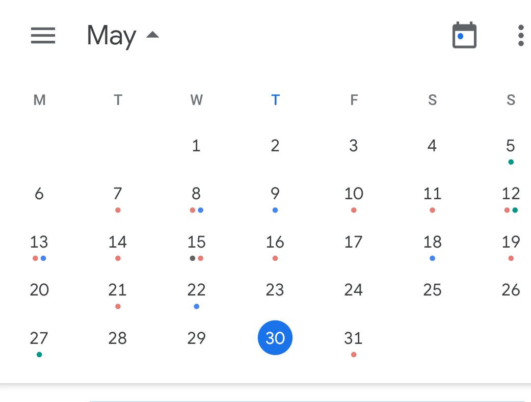 End of the Month