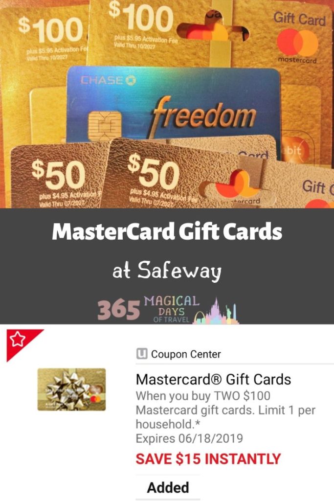 MasterCards on Sale at Safeway 365 Magical Days of Travel