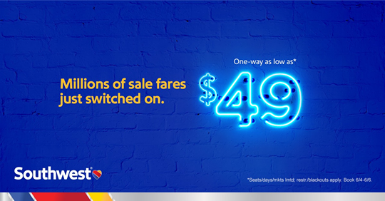 Southwest Switch Sale