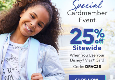 Save 25% at shopDisney Today Only