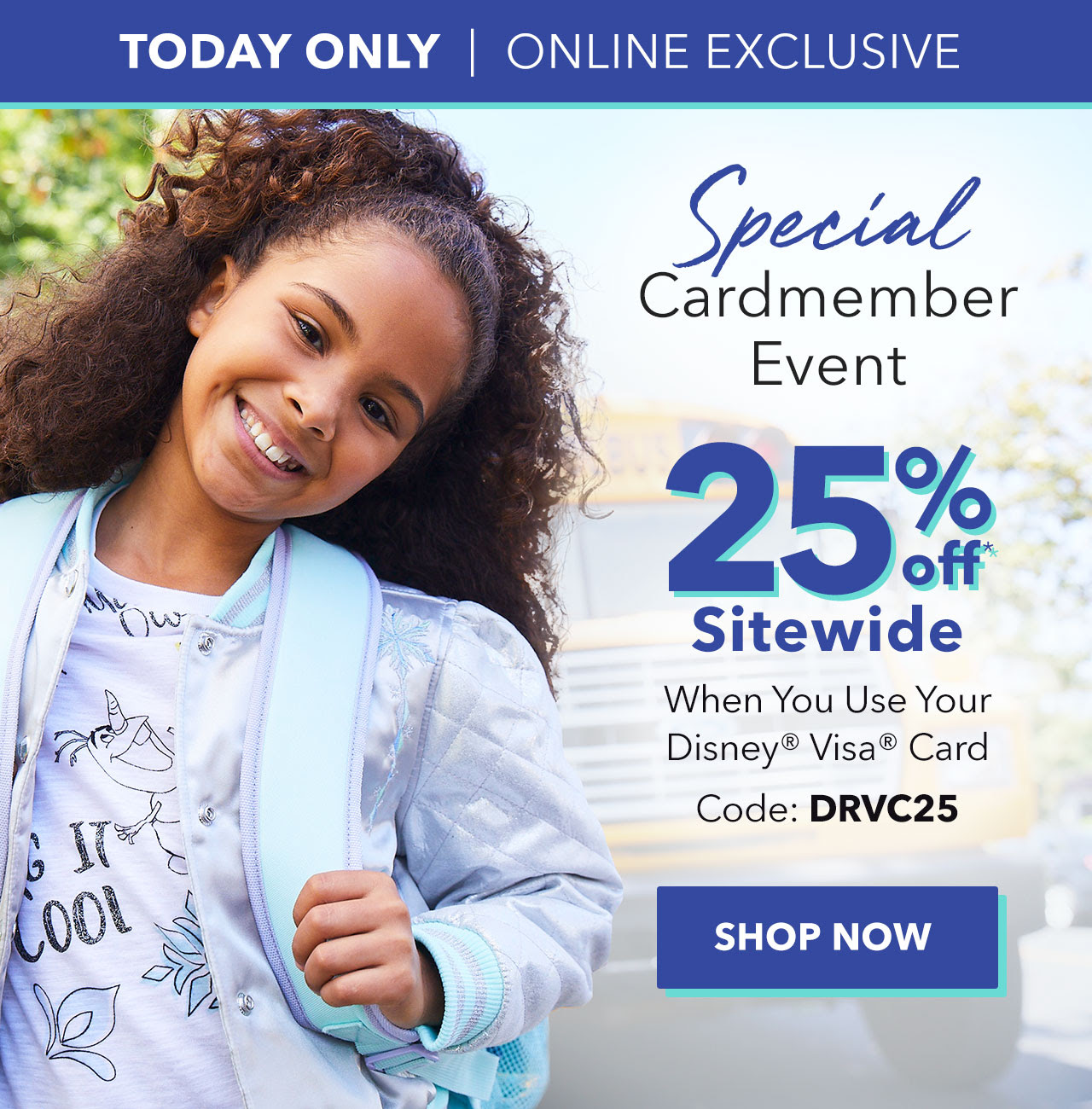 Save 25% at shopDisney Today Only