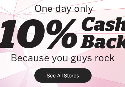 Rakuten’s One Day 10% Back Sale