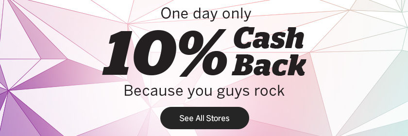 Rakuten’s One Day 10% Back Sale