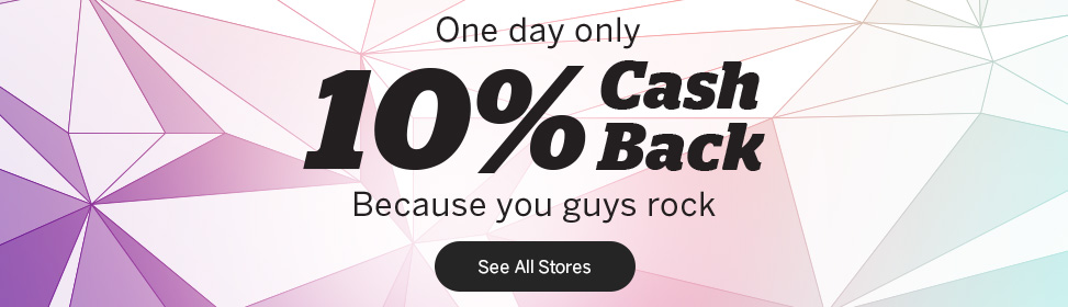 Rakuten’s One Day 10% Back Sale