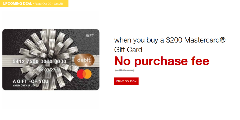 [Expired] Fee-Free Mastercard Gift Cards at Staples