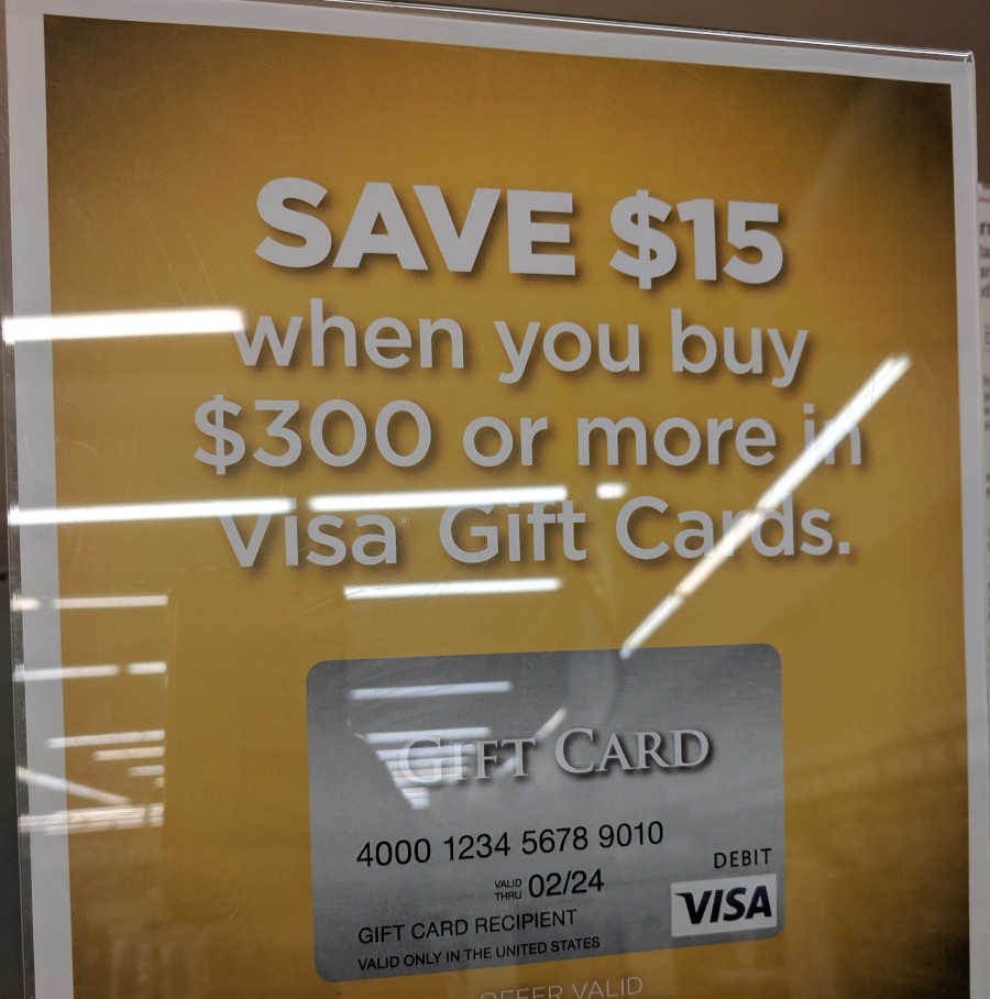 Visa $200 Gift Card (plus $6.95 Purchase Fee)