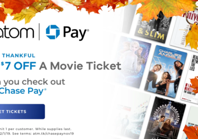 Save $7 with Atom and Chase Pay