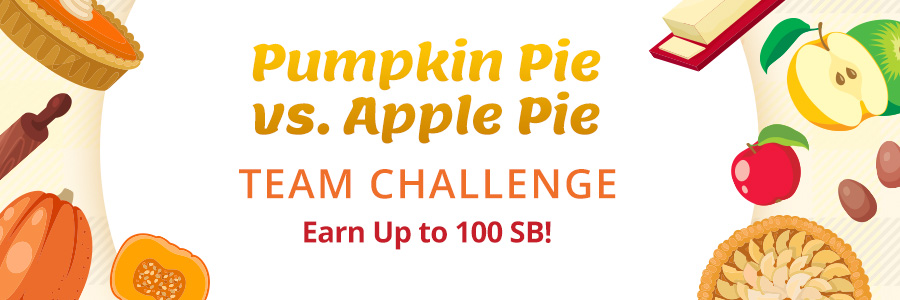 Pumpkin Pie vs Apple Pie Team Challenge