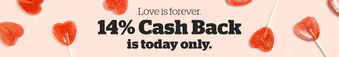 Get 14% Cash Back at Rakuten Today Only
