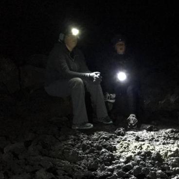 Lights out in Golden Dome at Lava Beds